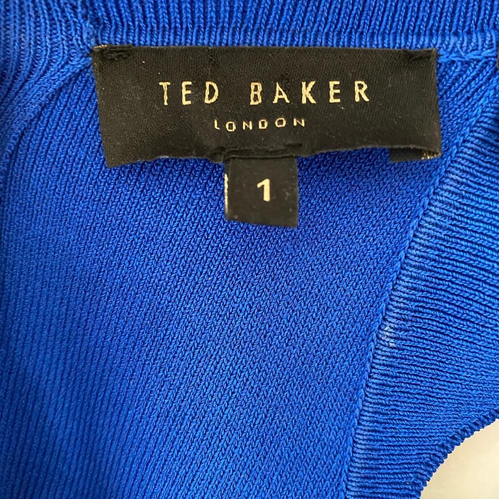 Ted Baker Synthetic Rianori Knitted Swing Dress in Blue Size 1 - Picture 6 of 6